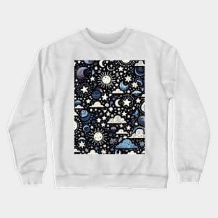 Celestial Night: A Dreamy Night Sky Crewneck Sweatshirt